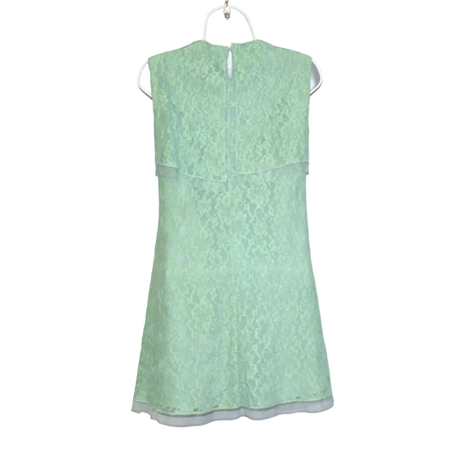 Bcbgmaxazria NWT BCBG MAXAZRIA Amelie Lt Aqua Layer Top Dress Sz XXS $230 Size XXS / US 00 / IT 34 - 5 Thumbnail