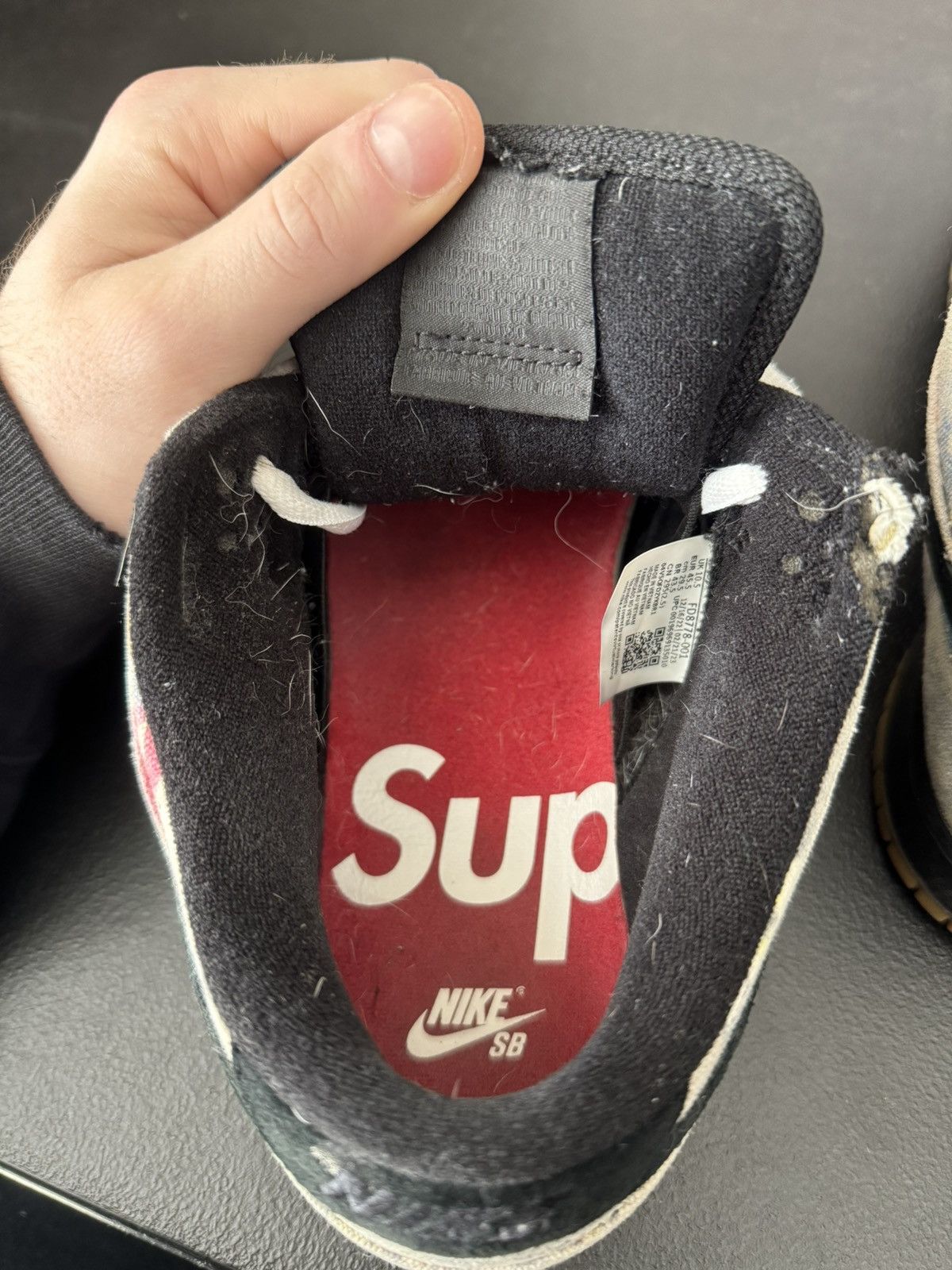 Nike × Supreme Nike SB Dunk Low Supreme Rammellzee Size US 11.5 / EU 44-45 - 11 Thumbnail