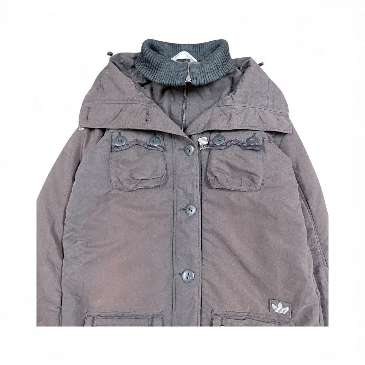 Adidas Adidas Trefoil Parka Down Puffer Jacket Size S / US 4 / IT 40 - 4 Thumbnail