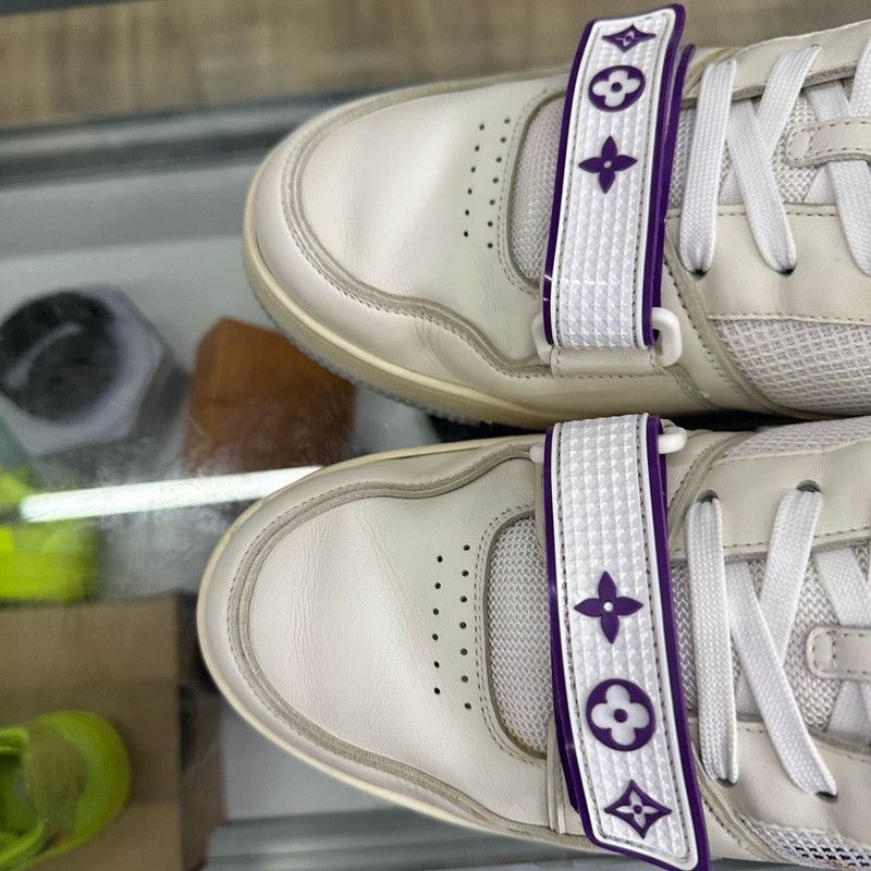 Louis Vuitton Louis Vuitton Trainer White Purple Fashion Sneakers -2508 Size US 9.5 / IT 39.5 - 6 Thumbnail