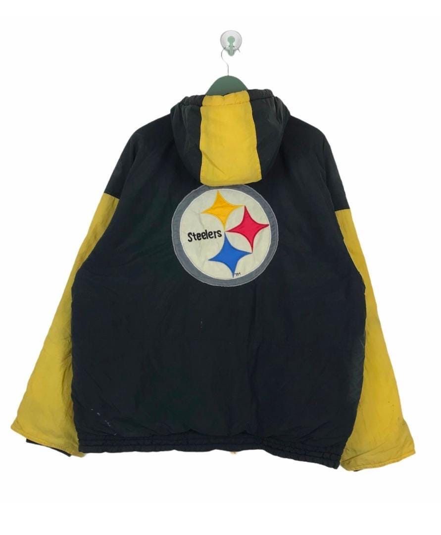 NFL × Vintage Vtg 90s distressed Pittsburgh Steelers NFL team jacket Size US L / EU 52-54 / 3 - 1 Thumbnail