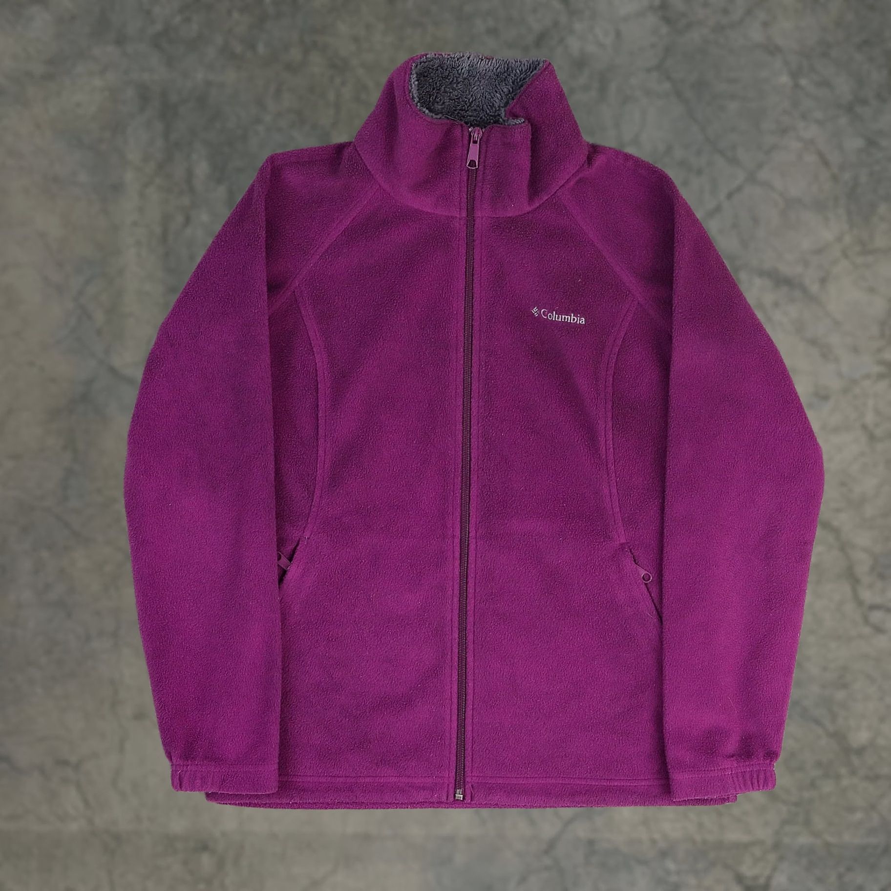 Vintage Columbia Women's Omni Heat Purple Small Full Zip Collared Jacket Long Sleeve Size S / US 4 / IT 40 - 1 Thumbnail