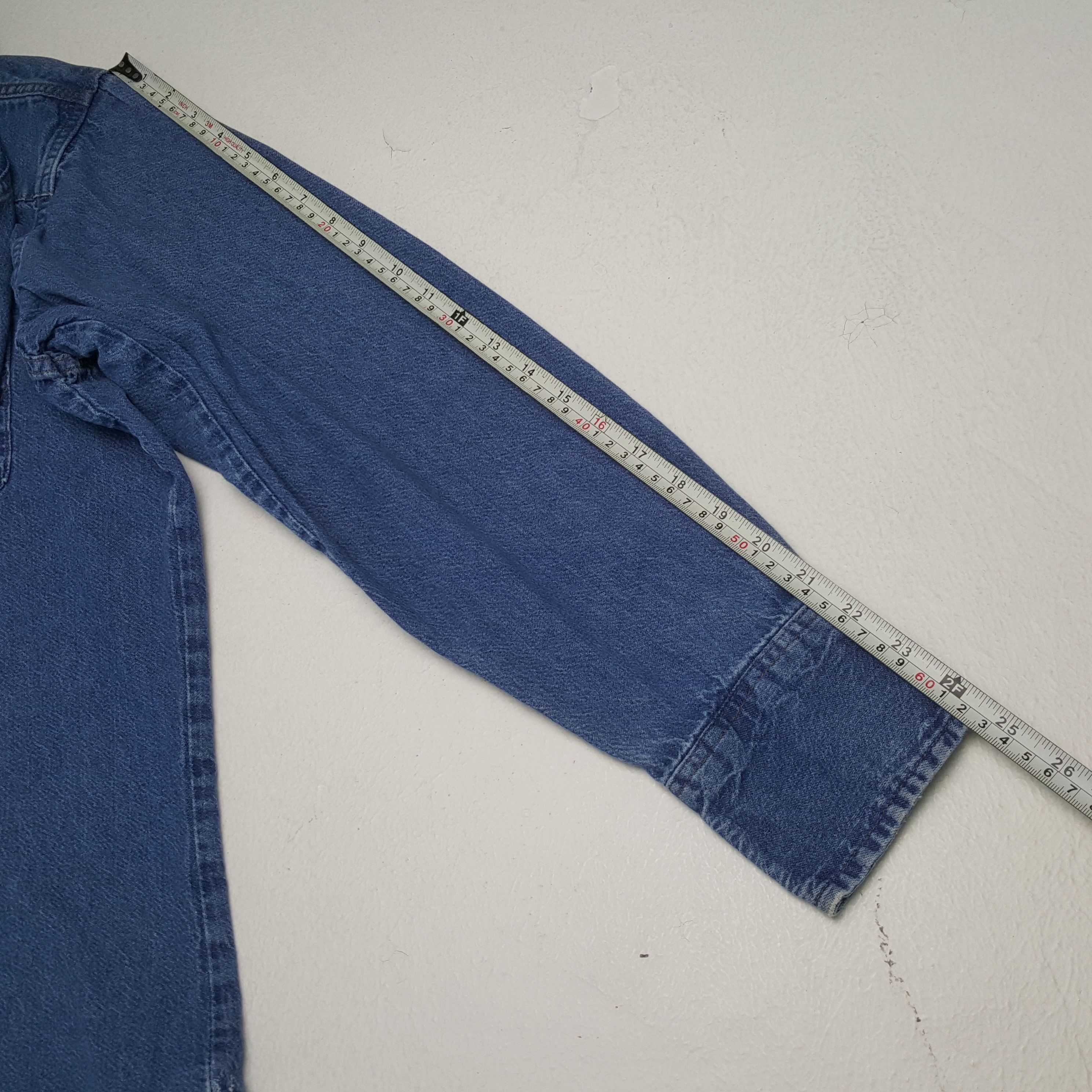 Vintage × Wrangler Vintage WRANGLER American Classic Style Denim Shirts Size US XL / EU 56 / 4 - 5 Thumbnail