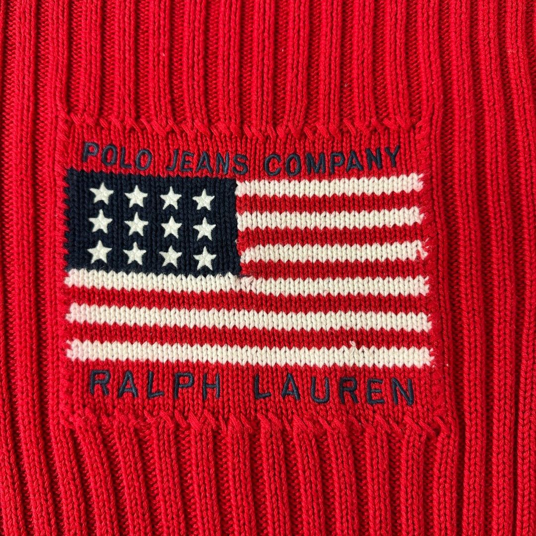 Polo Ralph Lauren American Flag Sweater Size XXS / US 00 / IT 34 - 3 Thumbnail