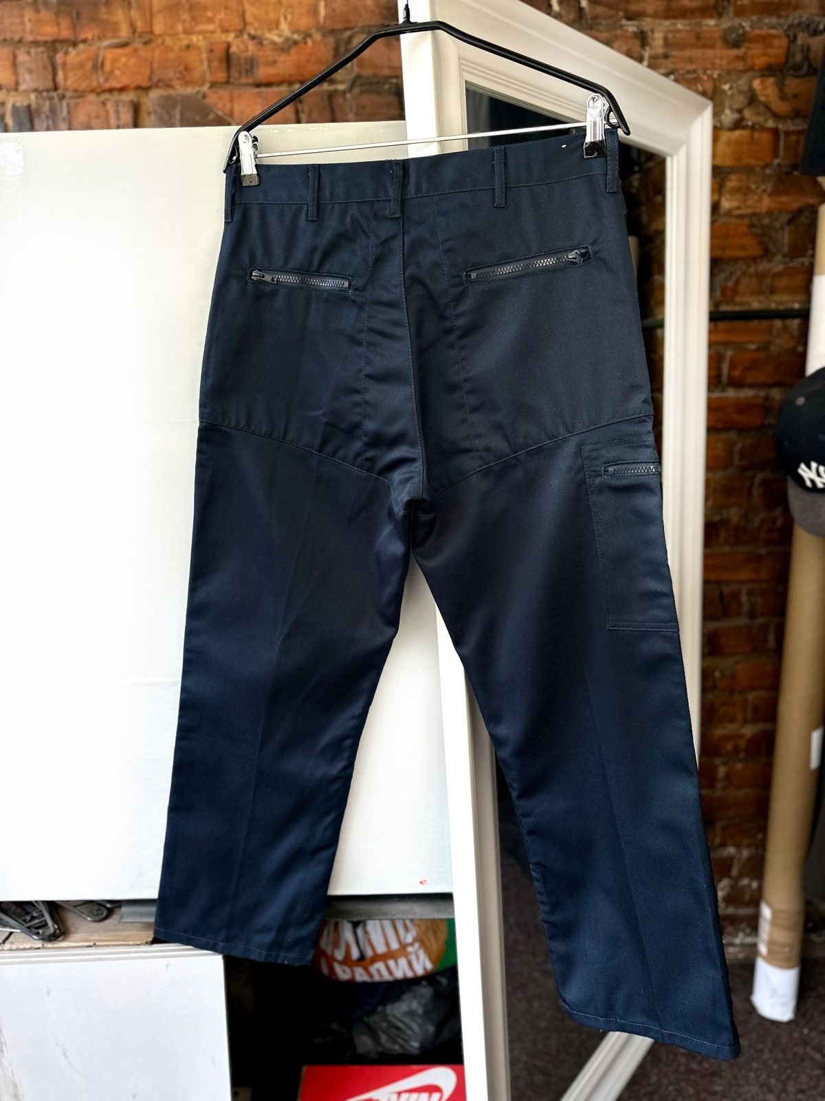 Dickies NEW Men’s Workwear Cargo Pants Dickies Dark Blue Size: 32 S Size US 31 - 4 Thumbnail