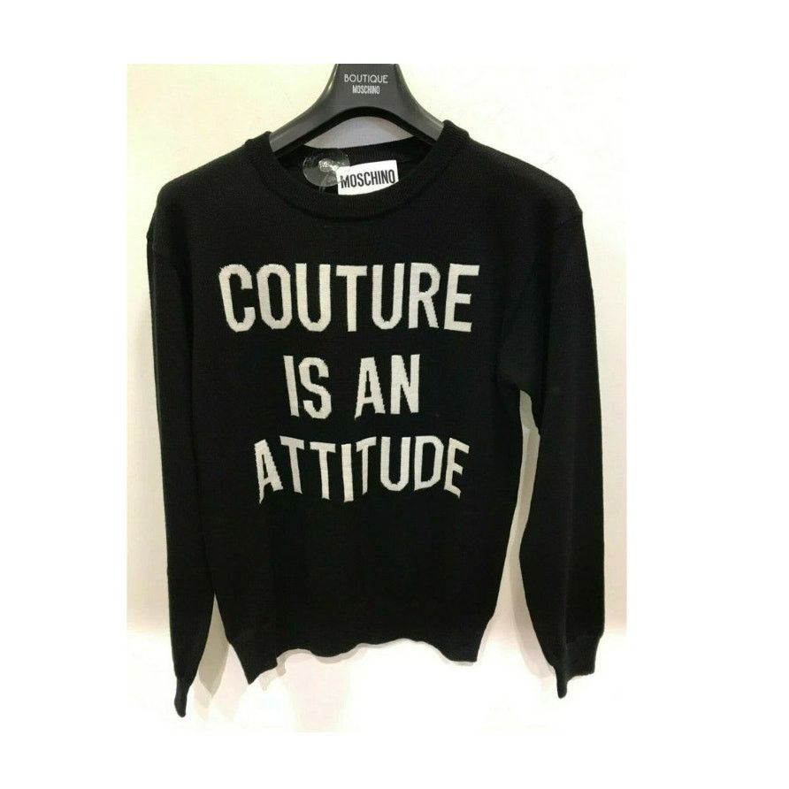 Moschino AW17 MOSCHINO COUTURE JEREMY SCOTT COUTURE WOOL SWEATER Size XXS / US 00 / IT 34 - 4 Thumbnail