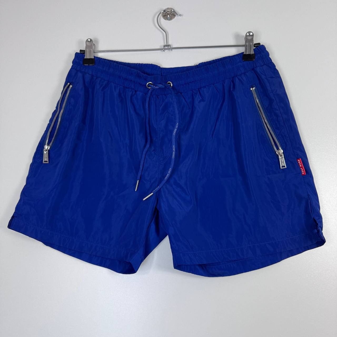 Other Azat Mard Swim Shorts Mens Blue Designer Beach Zip Pockets M Size US 32 / EU 48 - 1 Thumbnail