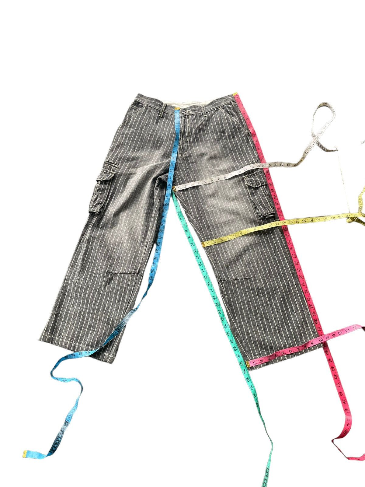 If Six Was Nine × Japanese Brand × Le Grande Bleu (L.G.B.) Allix Design Stripe Cargo Pant Size US 32 / EU 48 - 16 Thumbnail