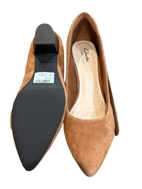 Clarks “Teresa” Step Pump in Dark Tan Suede Size US 9.5 / IT 39.5 - 7 Thumbnail