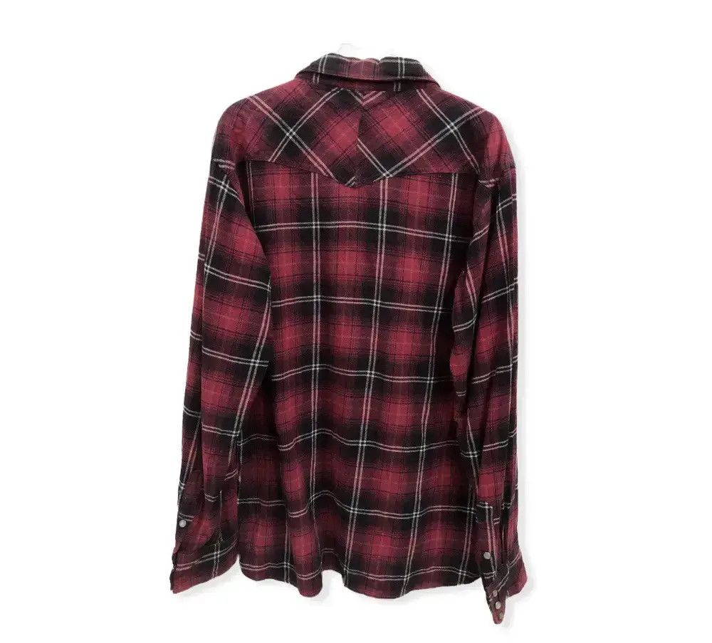 Japanese Brand Japanese Brand Back Number Plaid Tartan Flannel Shirt 👕 Size US L / EU 52-54 / 3 - 6 Thumbnail