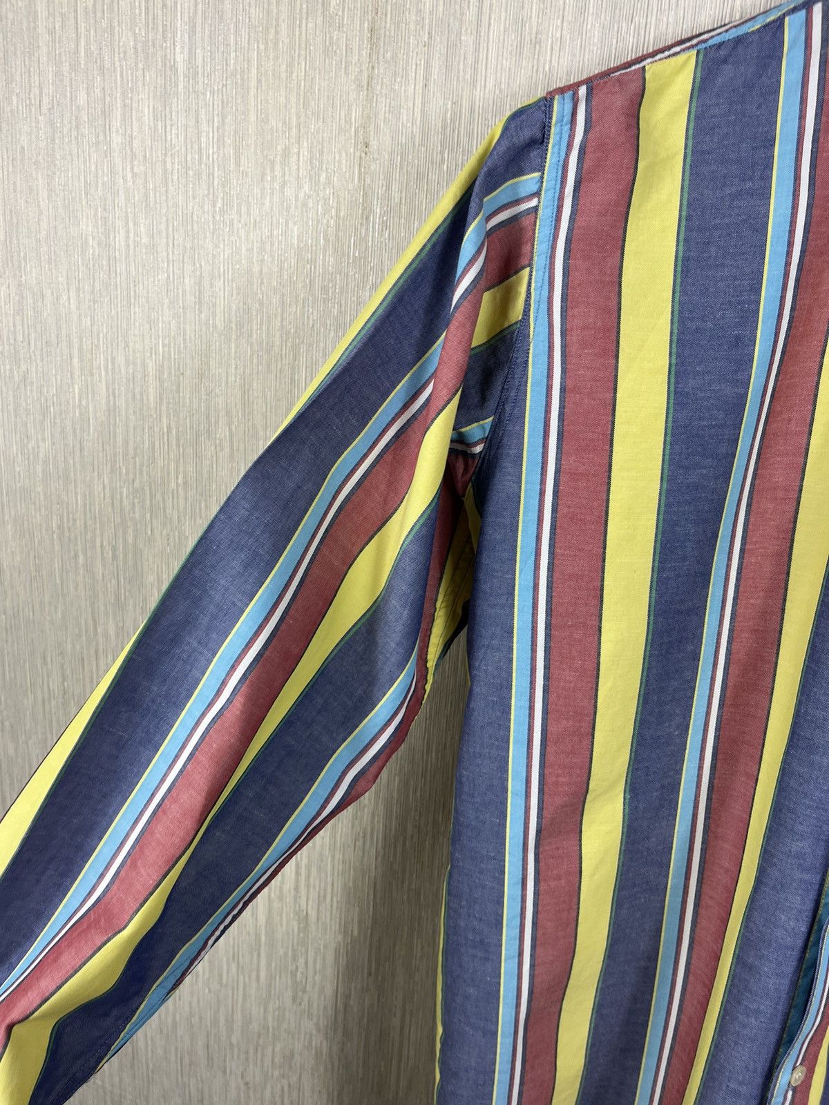 Acne Studios × Our Legacy Our Legacy 1980-81 Panama Lino linen striped nerd shirt y2k Size US M / EU 48-50 / 2 - 12 Thumbnail