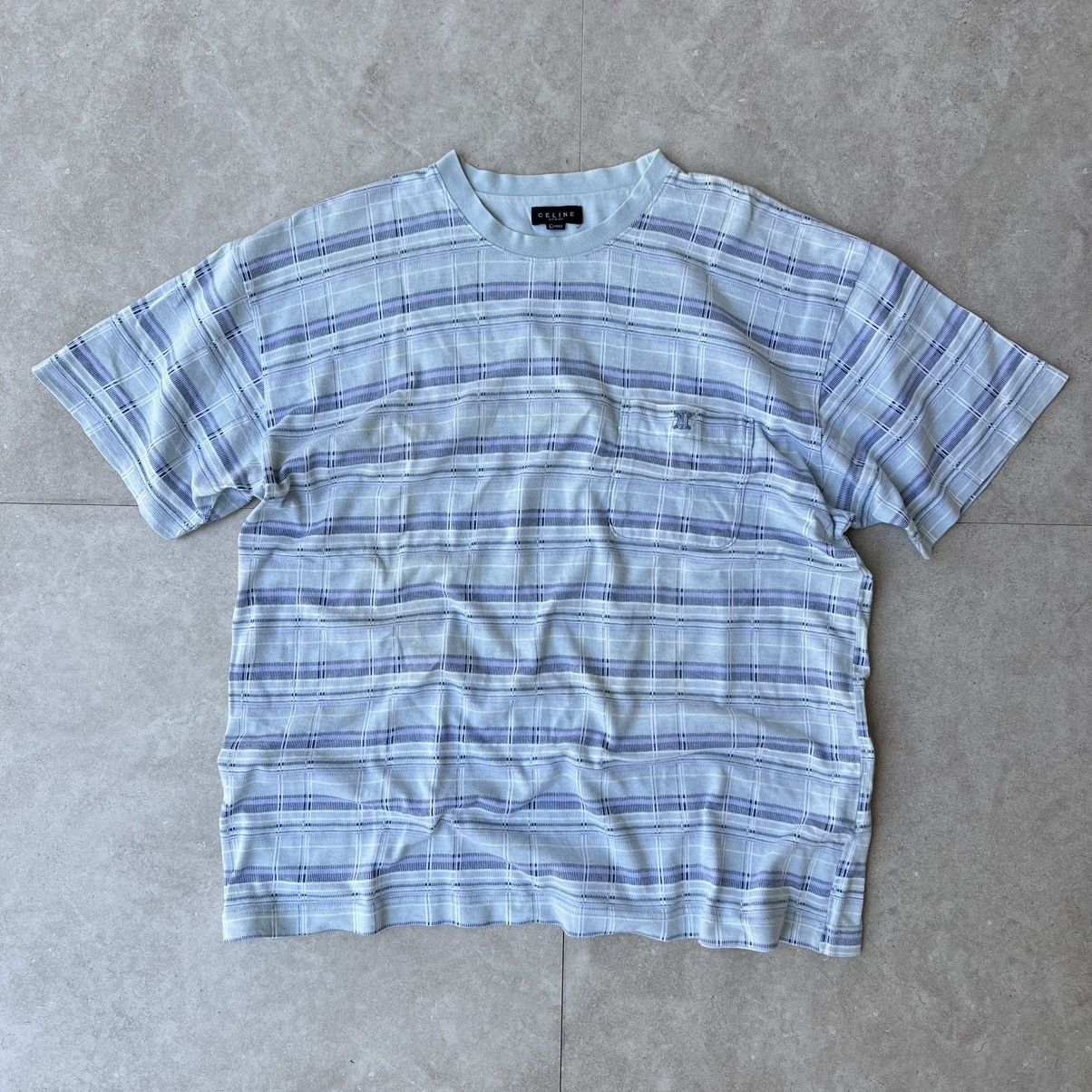 Celine Vintage celine Pocket T shirt Size US L / EU 52-54 / 3 - 2 Thumbnail