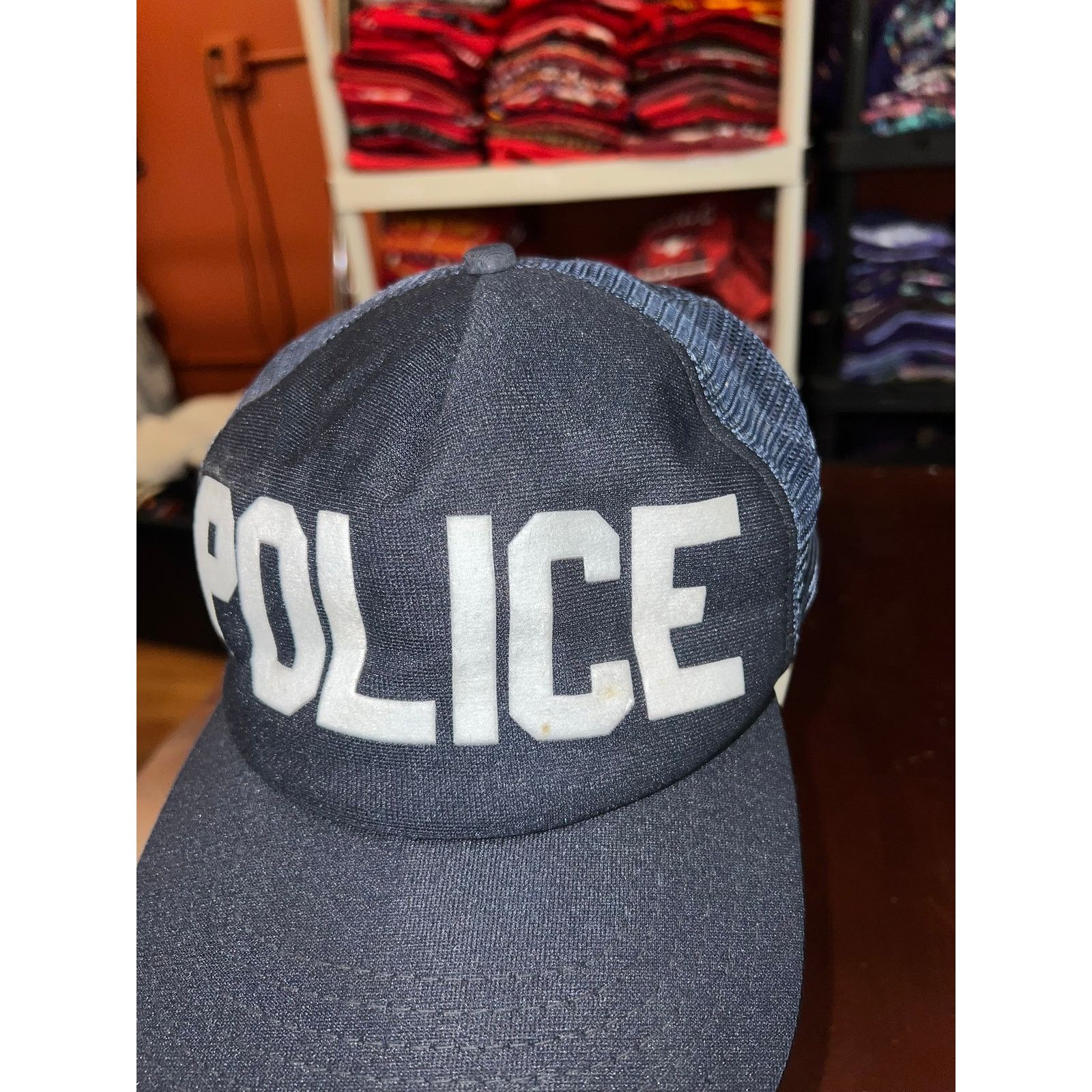 New Era Vintage Police Snapback Trucker Mesh Hat Cap New Era VTG Size ONE SIZE - 3 Thumbnail