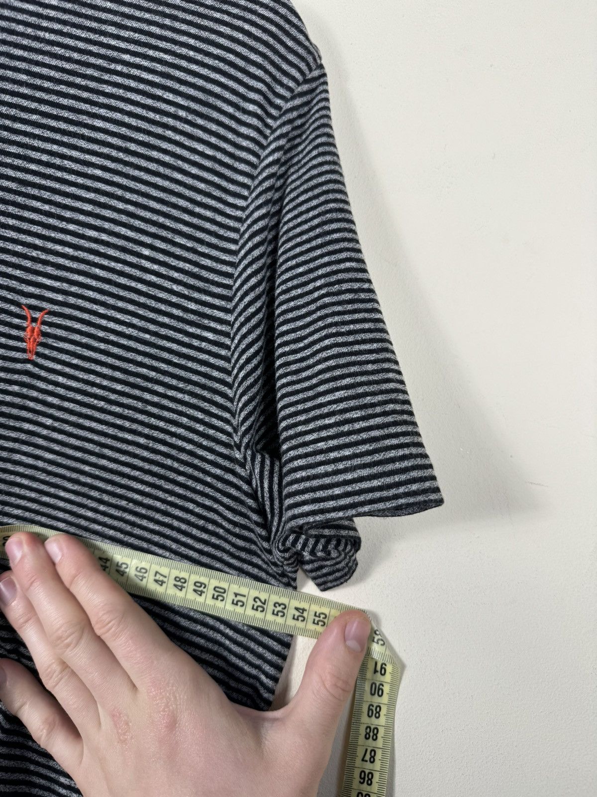 Allsaints Allsaints Striped Basic T shirt Size US L / EU 52-54 / 3 - 6 Thumbnail