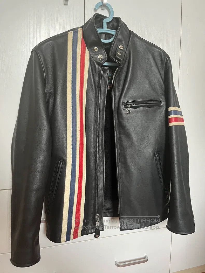 Schott Schott Classic Carefree Knight castrated cowhide motorcycl Size US M / EU 48-50 / 2 - 1 Thumbnail