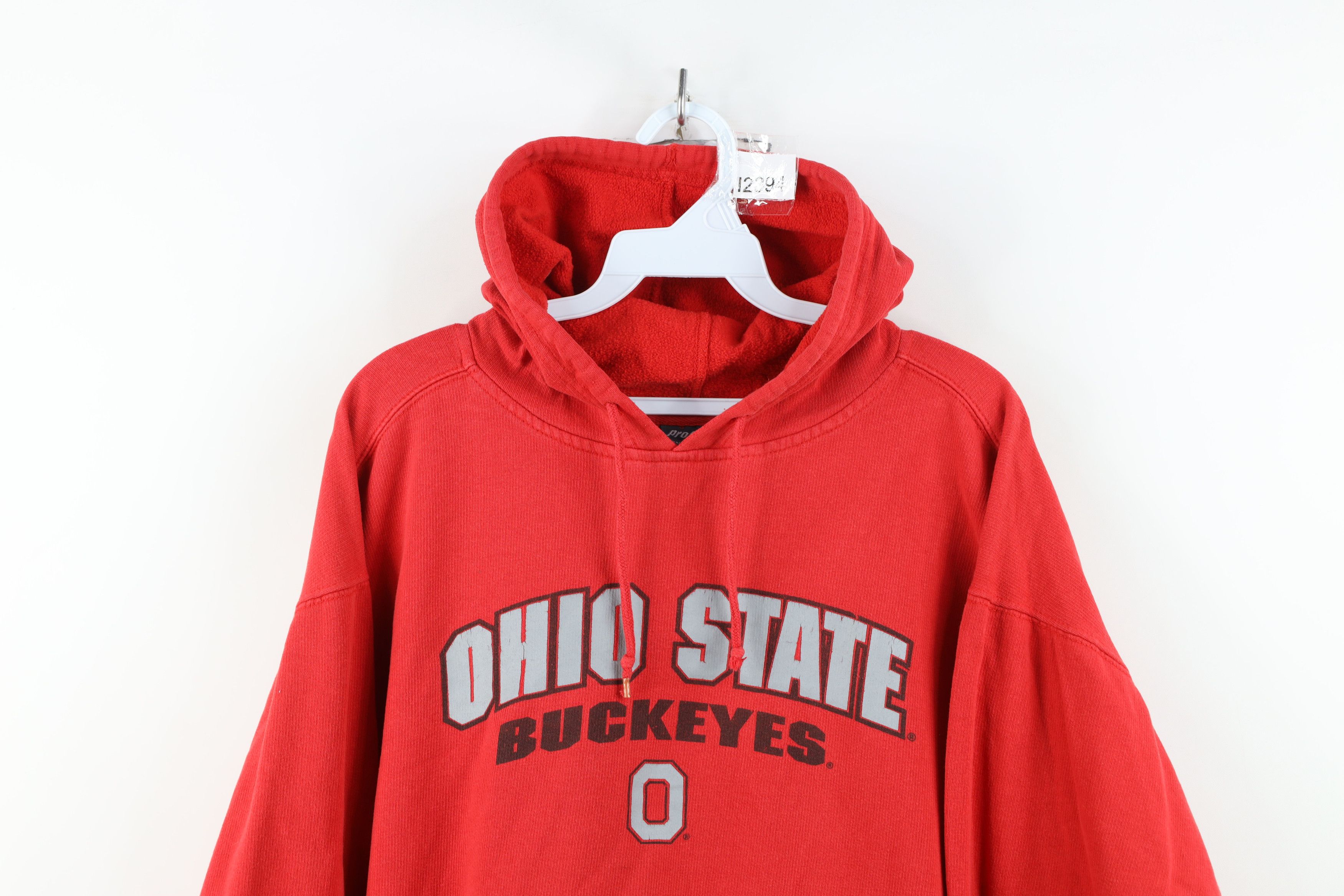 Vintage Vintage Spell Ohio State University Hoodie Sweatshirt Red Size L / US 10 / IT 46 - 2 Thumbnail