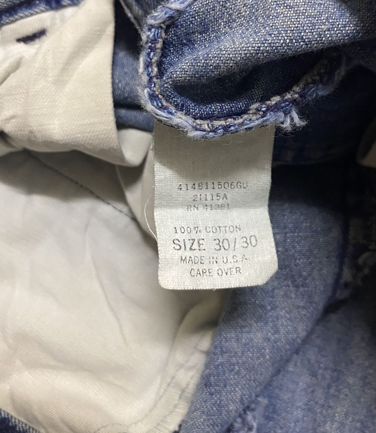 Japanese Brand Rare Vintage Ralph Lauren Double RR Made In Usa Jeans 1990s Size US 35 - 10 Thumbnail