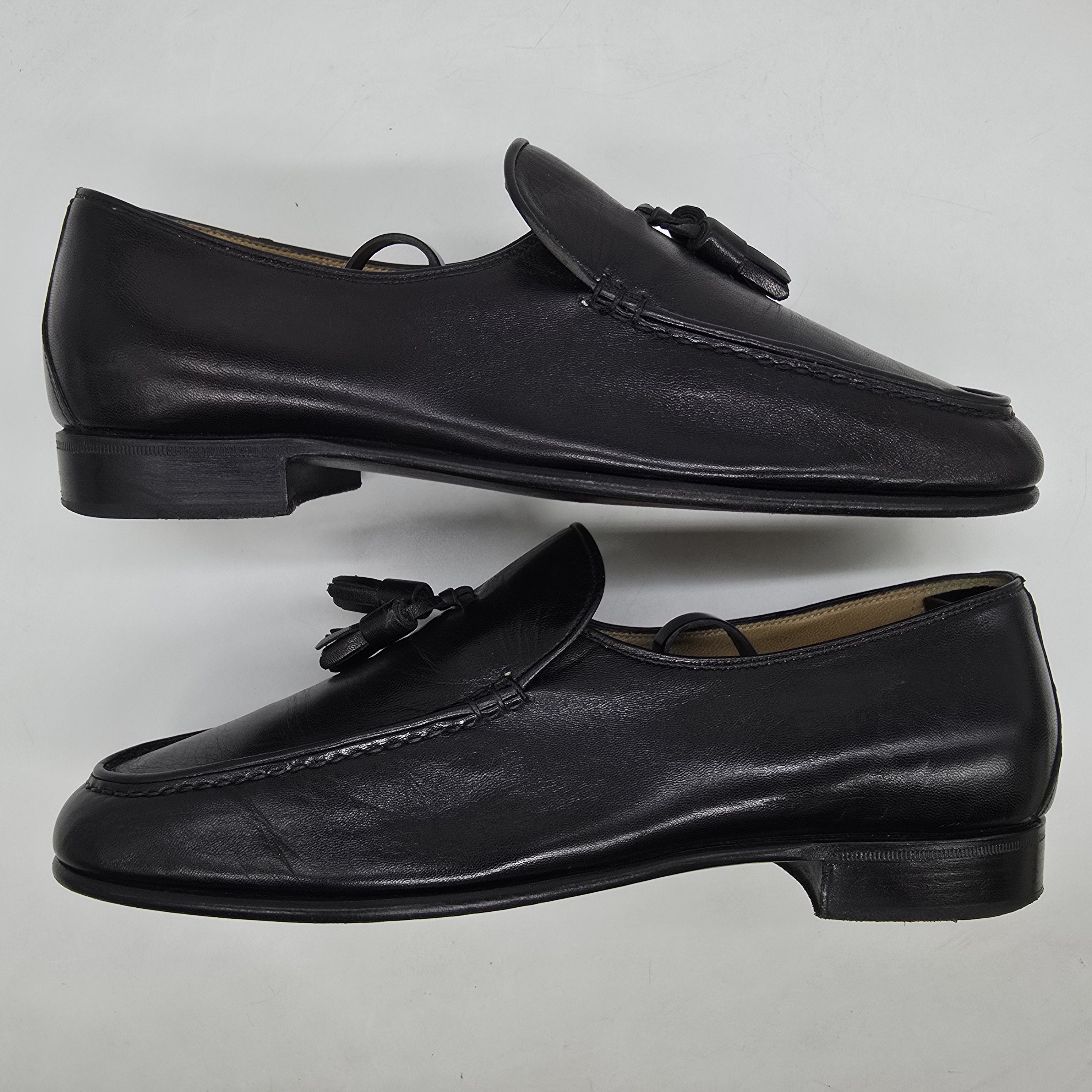 Berluti Berluti - Black Calf Leather Tassle Loafers Size US 7.5 / EU 40-41 - 7 Thumbnail