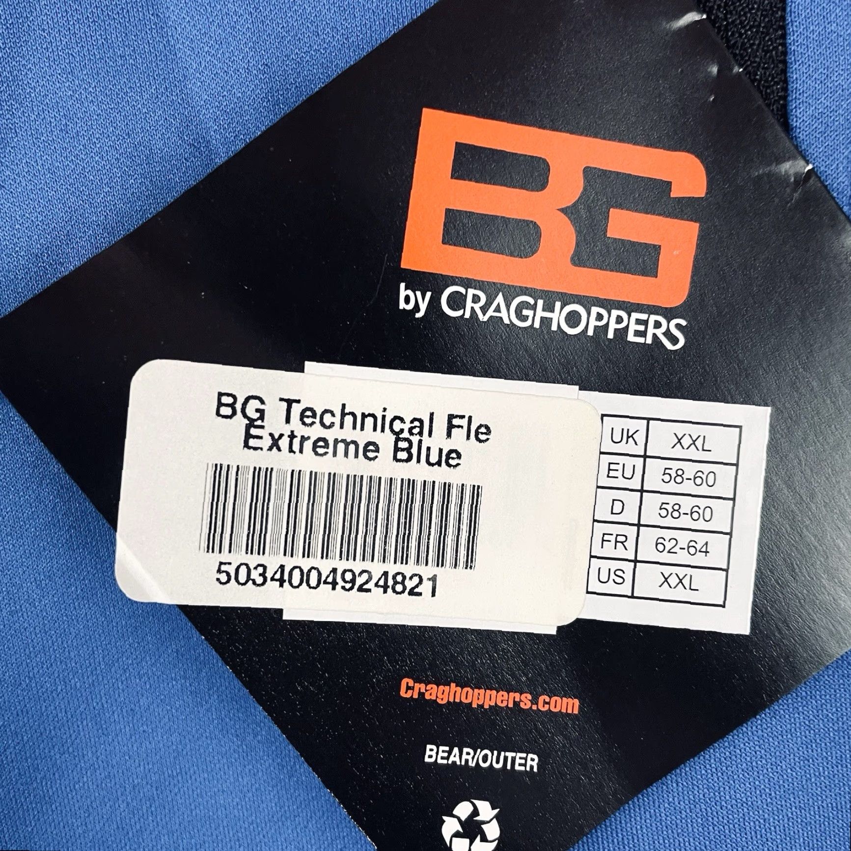 Vintage Bear Grylls By Craghoppers 1/4 Zip Pullover Mens 2XL Tech Blue NWT T634 Size US XXL / EU 58 / 5 - 5 Thumbnail