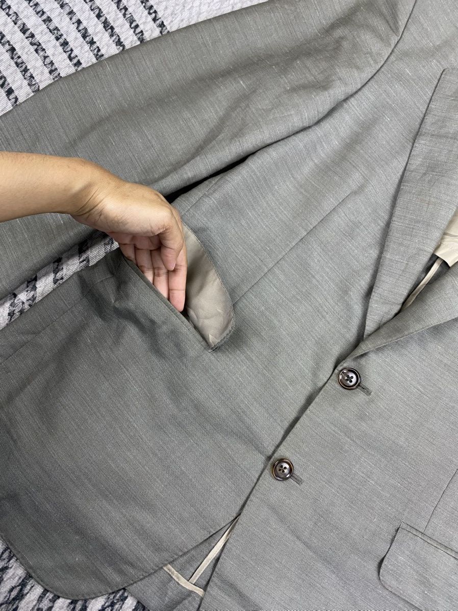 Burberry Vintage Burberry Casual Light Grey Blazer Size US M / EU 48-50 / 2 - 7 Thumbnail