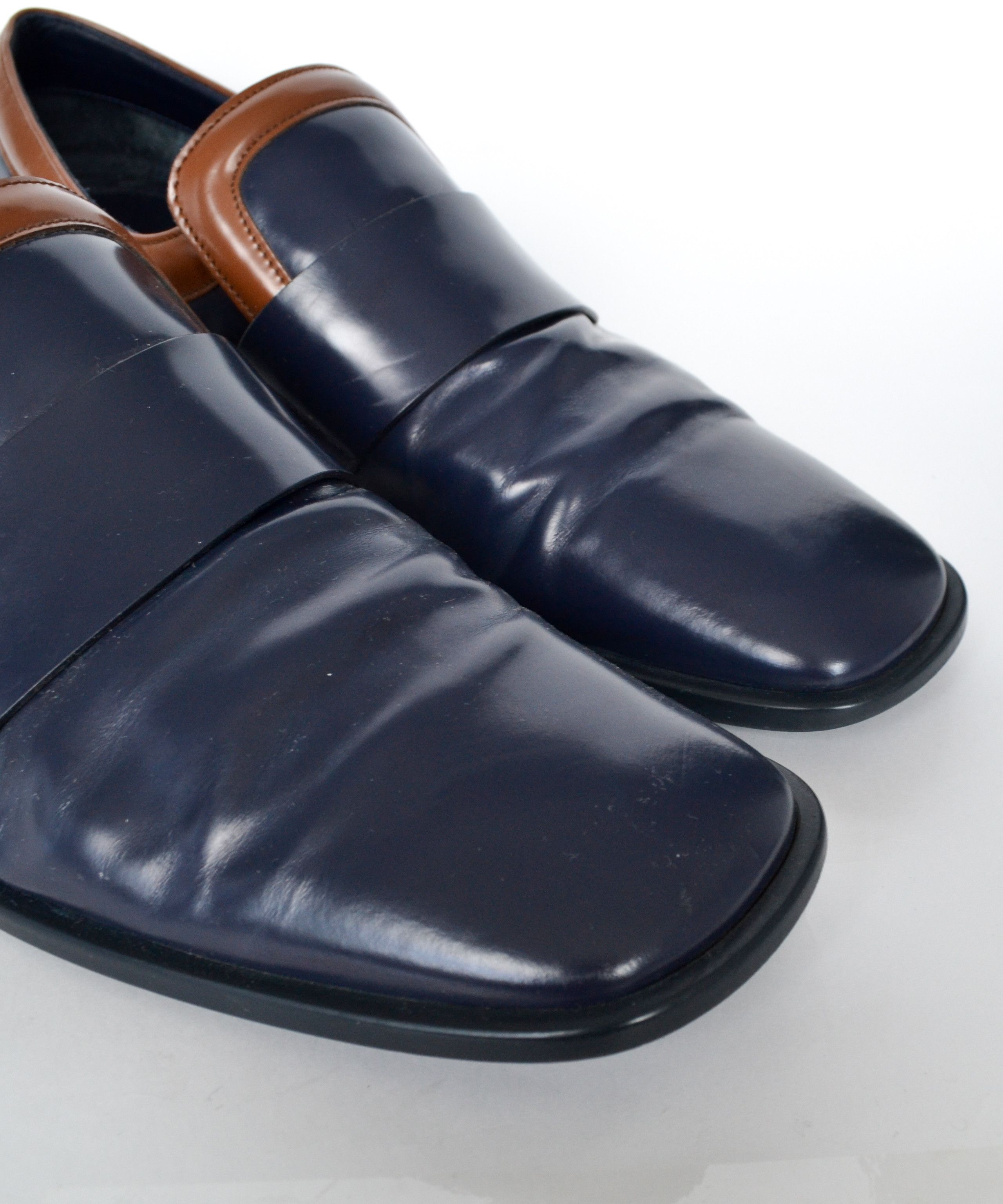 Prada PRADA Shoes Two Toned Square Toe Loafers Blue Sneakers Size US 8.5 / EU 41-42 - 5 Thumbnail