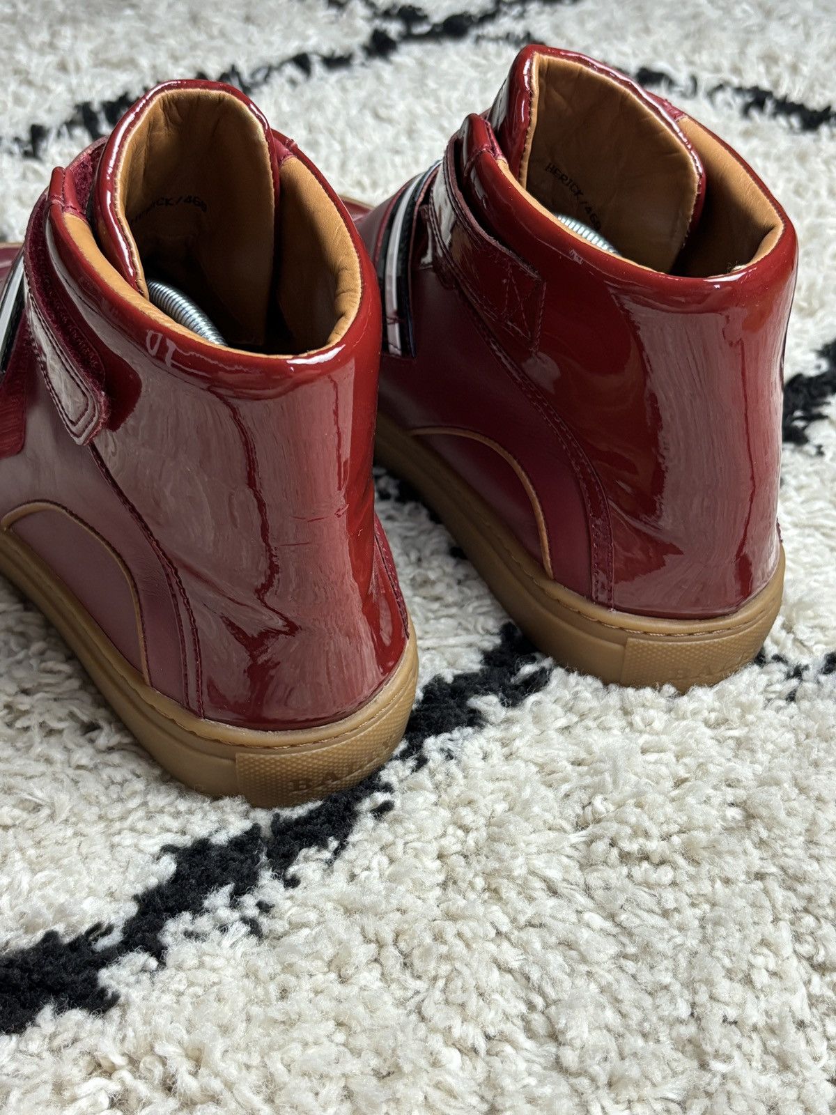 Bally Bally High Top Patent Leather Sneakers Maison Margiela Vibe Size US 8 / EU 41 - 7 Thumbnail