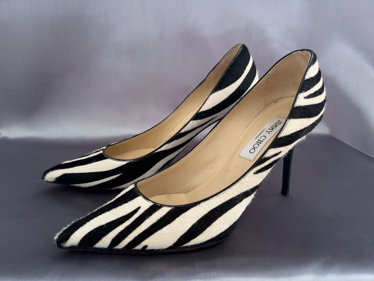 Jimmy Choo Jimmy choo zebra high heels Size US 8 / IT 38 - 1 Thumbnail