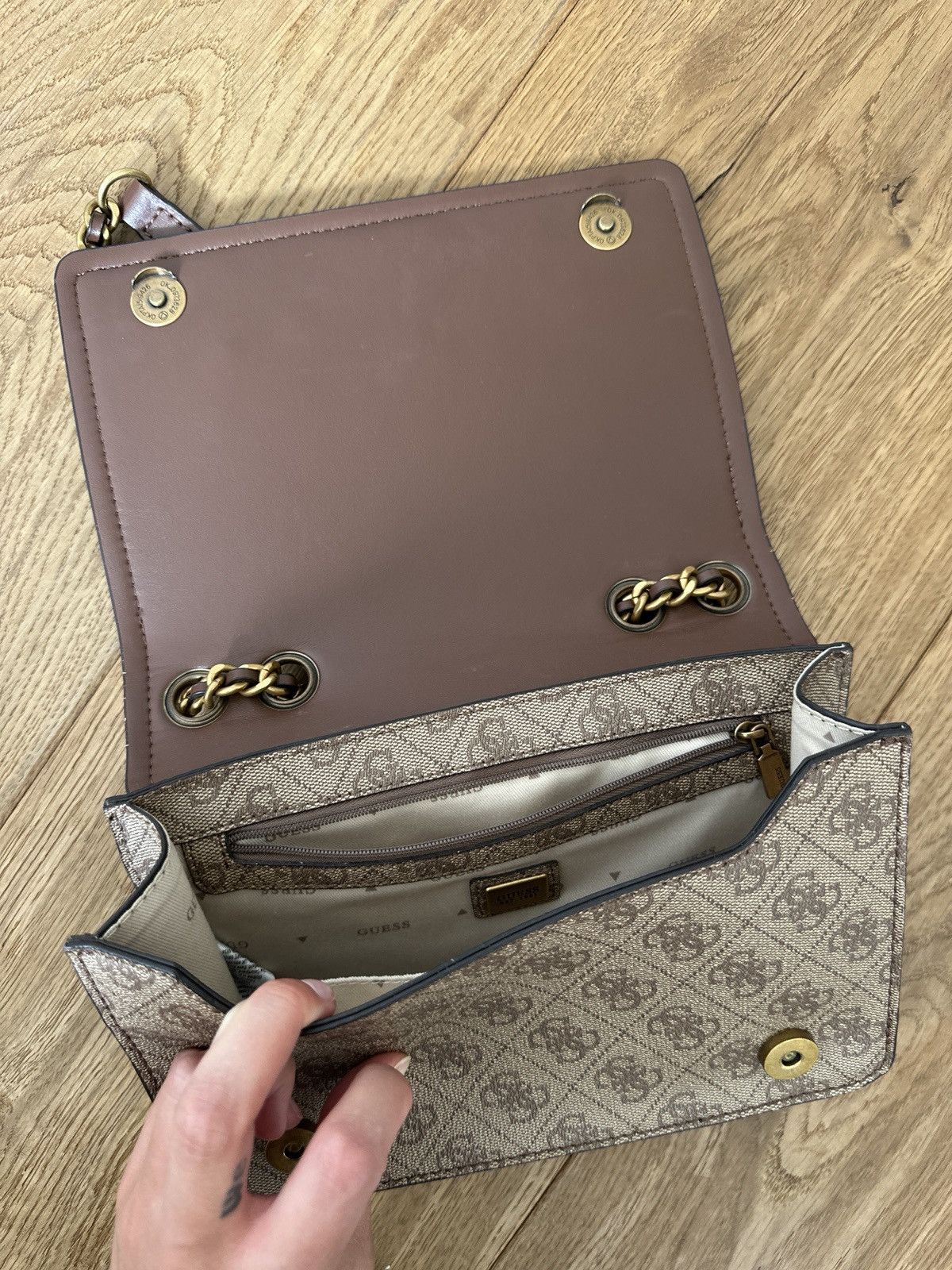 Guess Guess cross body bag - beige Size ONE SIZE - 3 Thumbnail