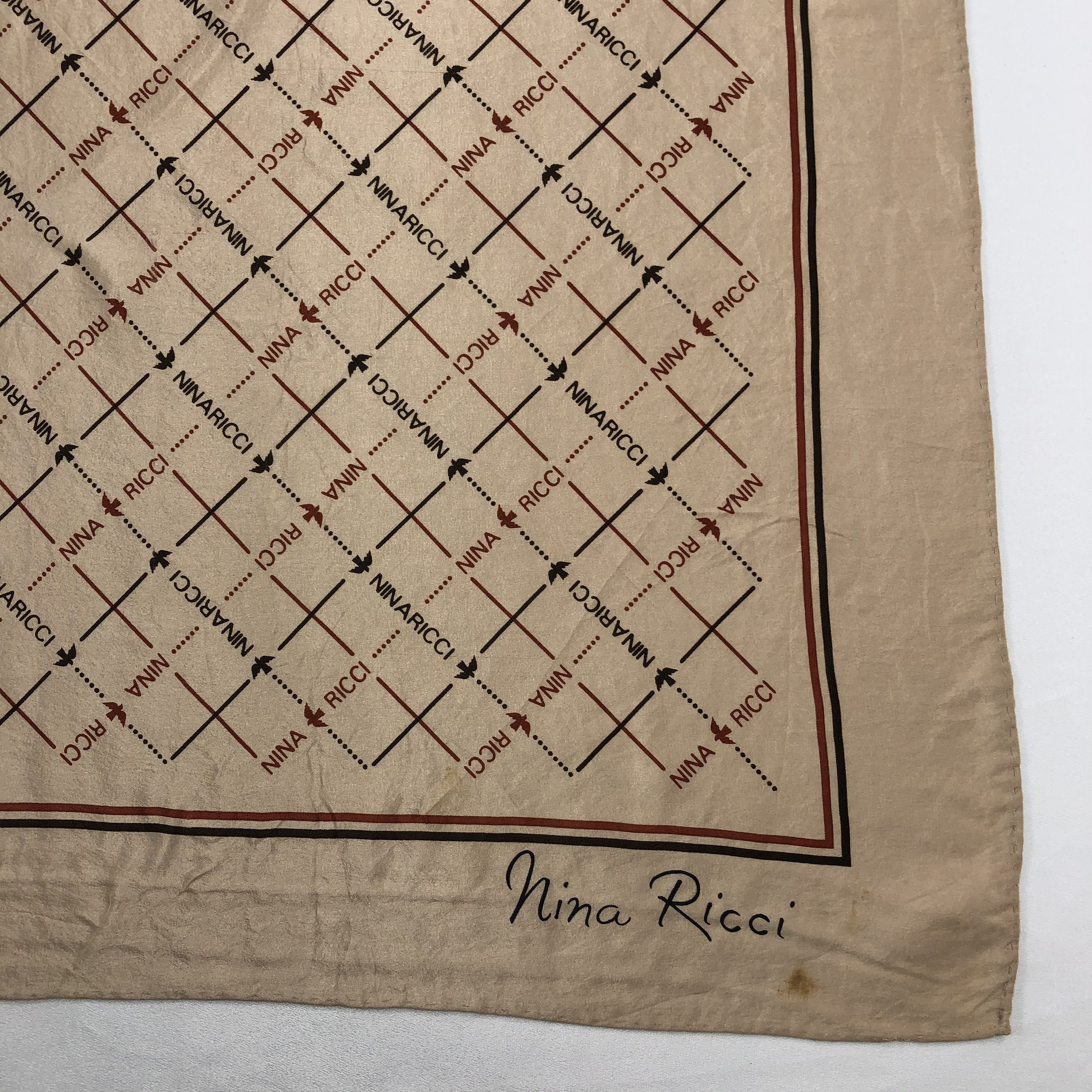 Nina Ricci Vintage Nina Ricci Silk Scarf Size ONE SIZE - 5 Thumbnail