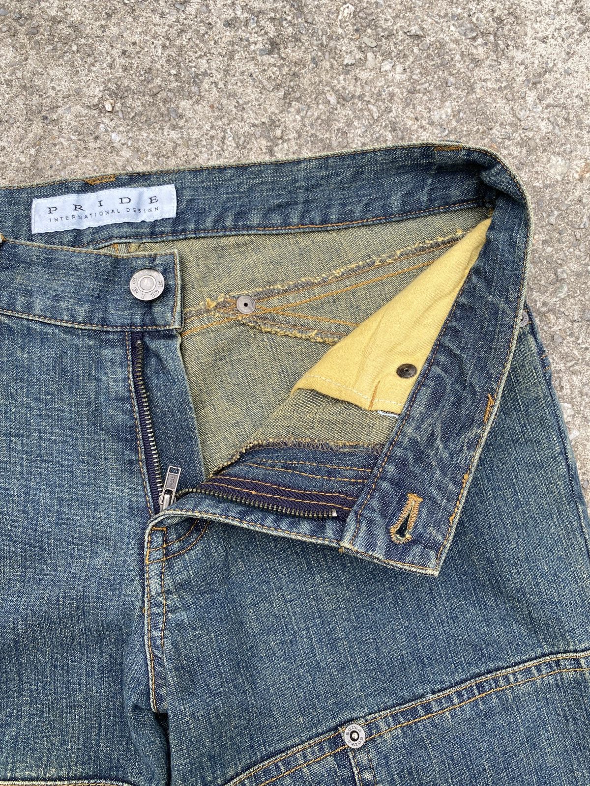 If Six Was Nine × Japanese Brand × Tornado Mart 1990s - Pride International Design Flare Jeans Size US 30 / EU 46 - 13 Thumbnail