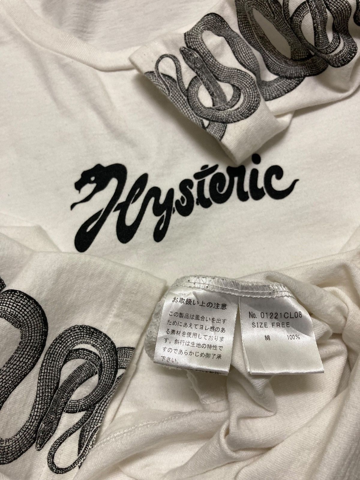 RARE Hysteric Glamour Snake Sleeve L/S T-Shirt