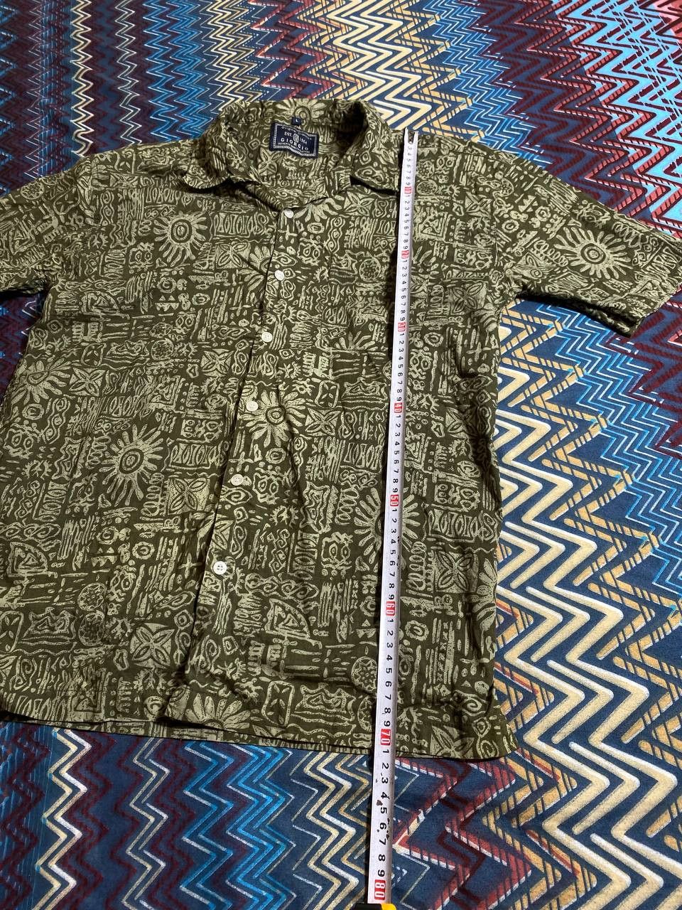 Vintage Short Sleeve Abstract Print Button Up Down Shirt Size US L / EU 52-54 / 3 - 11 Thumbnail