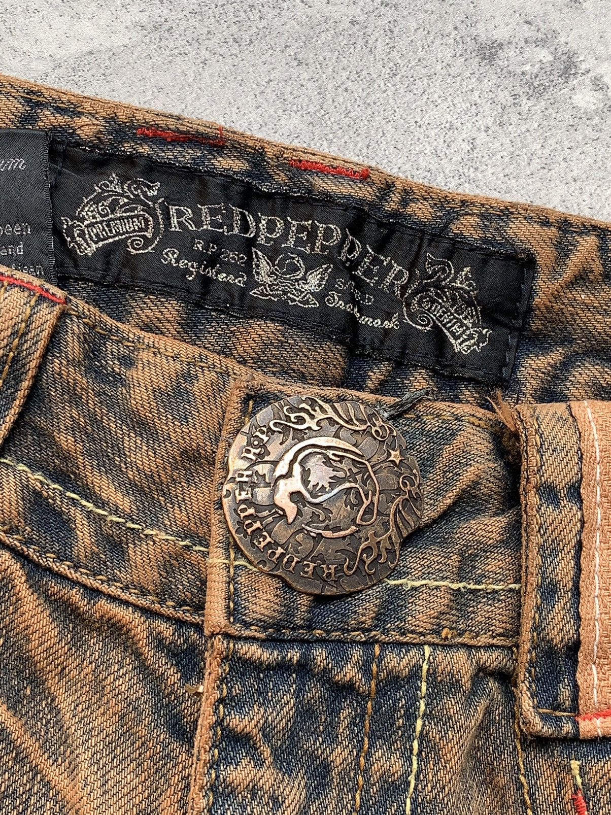 If Six Was Nine REDPEPPER distressed mudwash flare jeans Size US 28 / EU 44 - 3 Thumbnail