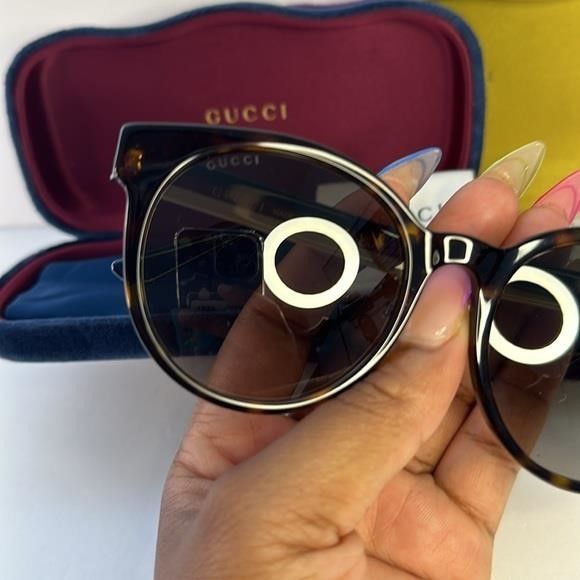 Gucci 💯 - New Authentic Gucci GG0416SK00355 GG0416SK Ladies Sungl Size ONE SIZE - 11 Thumbnail