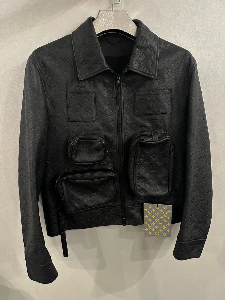 Louis Vuitton Louis Vuitton Black presbyopic tactical leather jacket 2501 Size US M / EU 48-50 / 2 - 1 Thumbnail