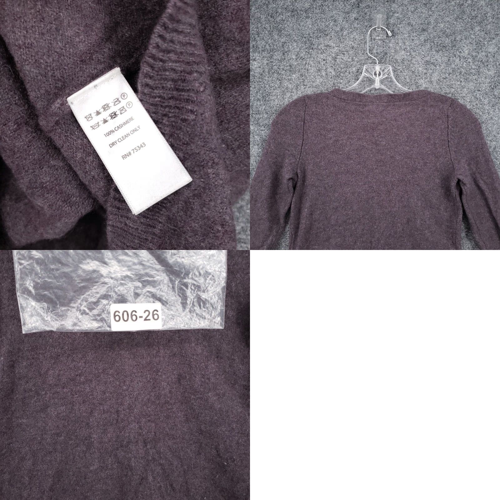 Vintage Pure Luxe Cashmere Gray Long Sleeve Knit Pullover Sweater for Women in Small Size by Tahari Grailed