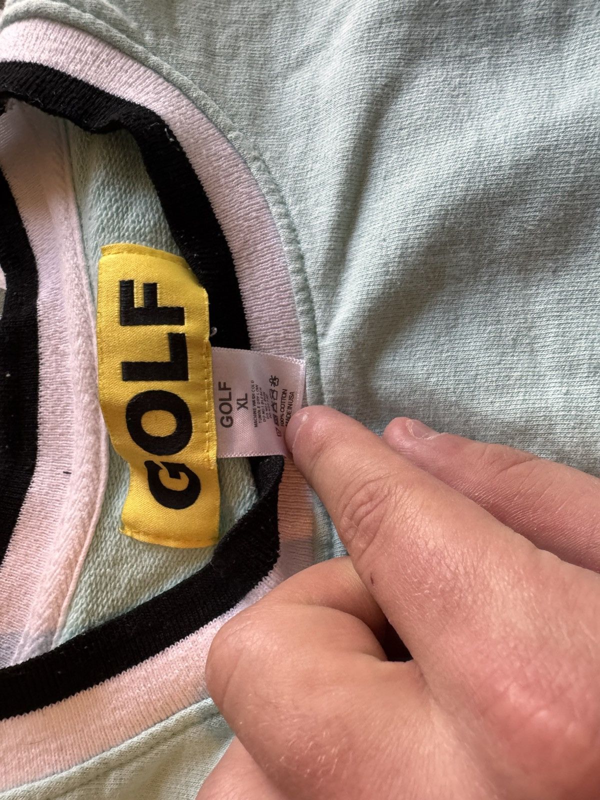 Golf Wang × Golf le Fleur × Tyler The Creator Golf Wang Mint Sweatshirt Box Logo FW15 Rare XL Size US XL / EU 56 / 4 - 4 Thumbnail