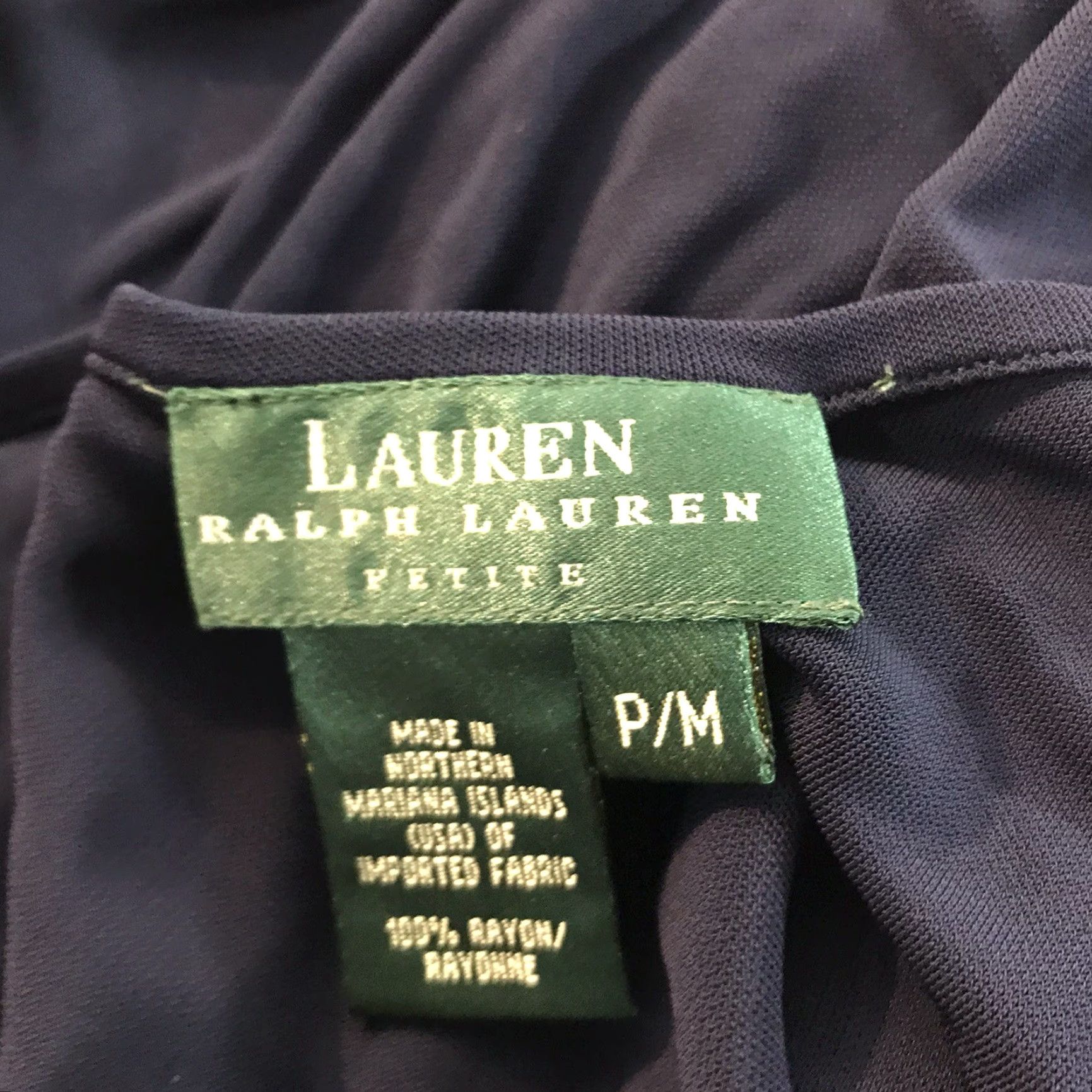 Ralph Lauren Lauren Ralph Lauren Petite Navy X-Soft Sleeveless Maxi Dress Womens Size P/M Size M / US 6-8 / IT 42-44 - 3 Thumbnail