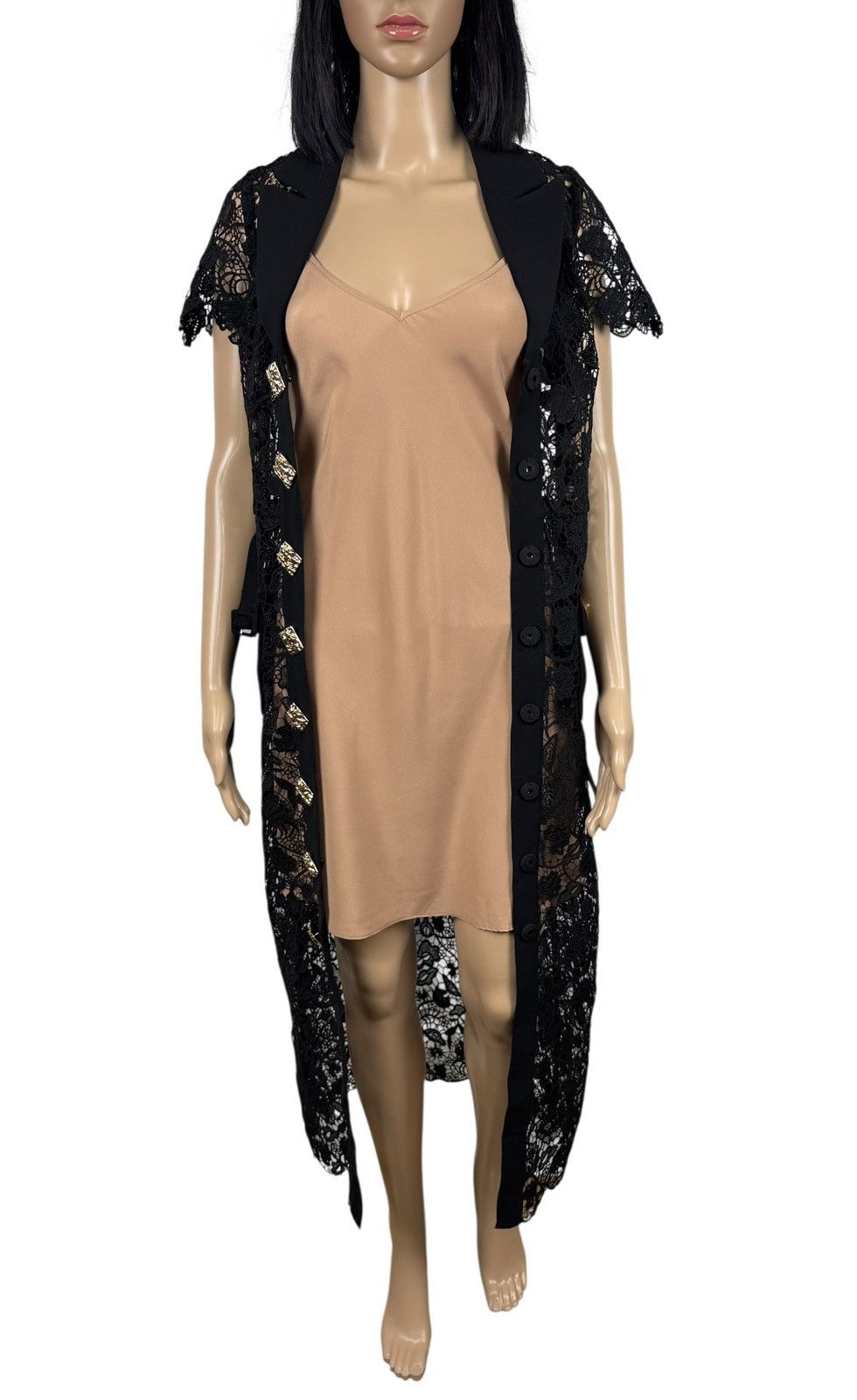 Self-Portrait Self-Portrait Magnolia Lace Dress Maxi Button Up size UK8 Size S / US 4 / IT 40 - 12 Thumbnail