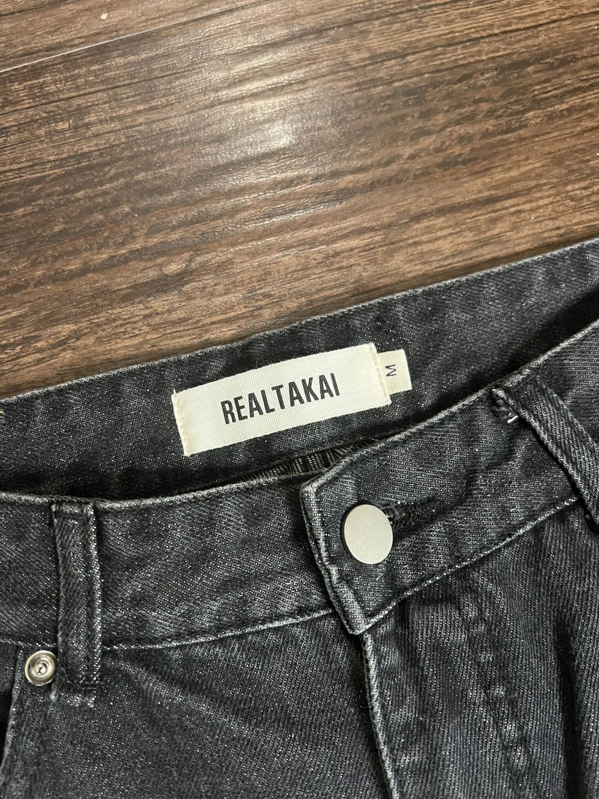 Japanese Brand REALTAKAI Black Baggy Flared Pants Size US 32 / EU 48 - 2 Thumbnail