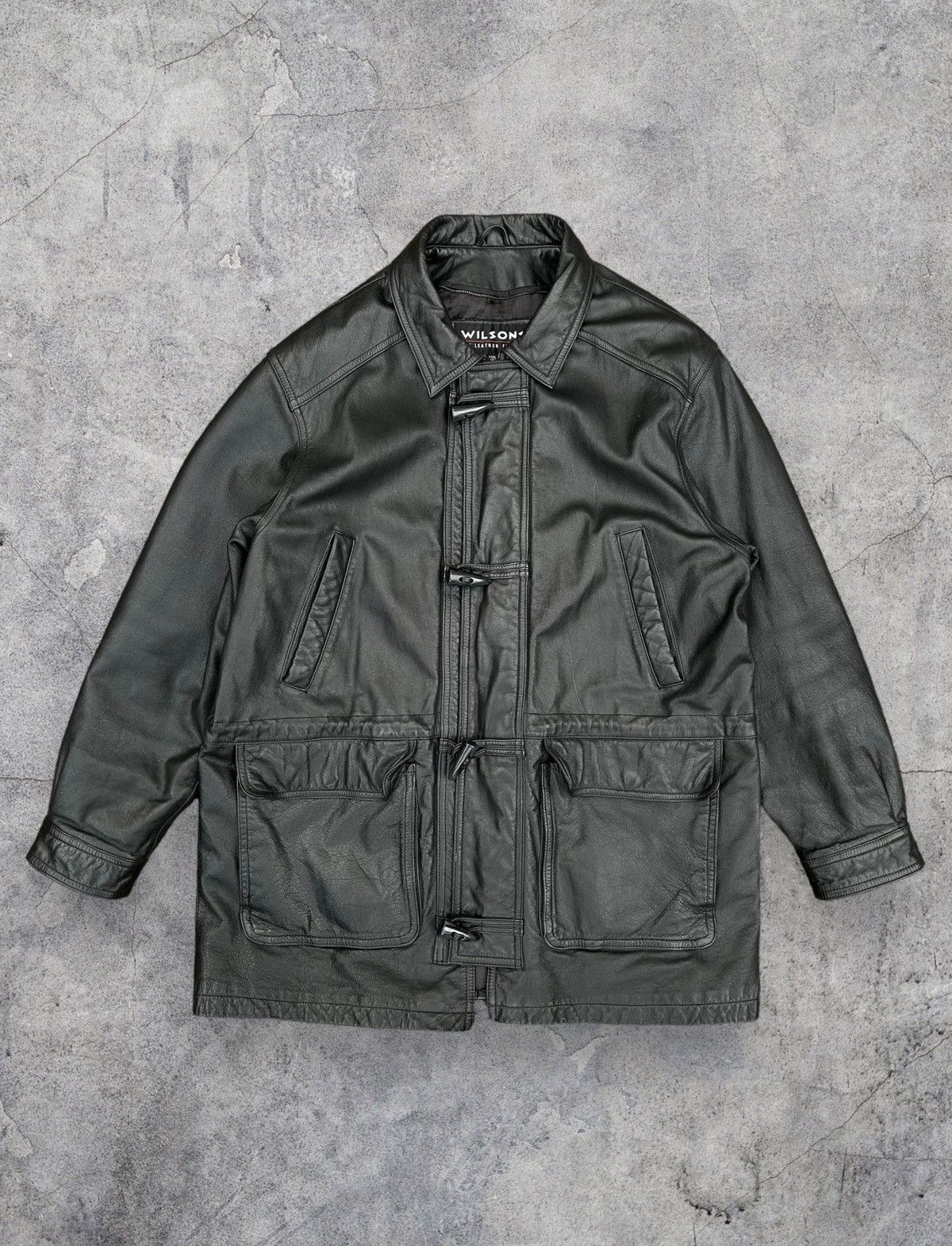 Vintage Black Wilson’s leather Jacket Size Medium
