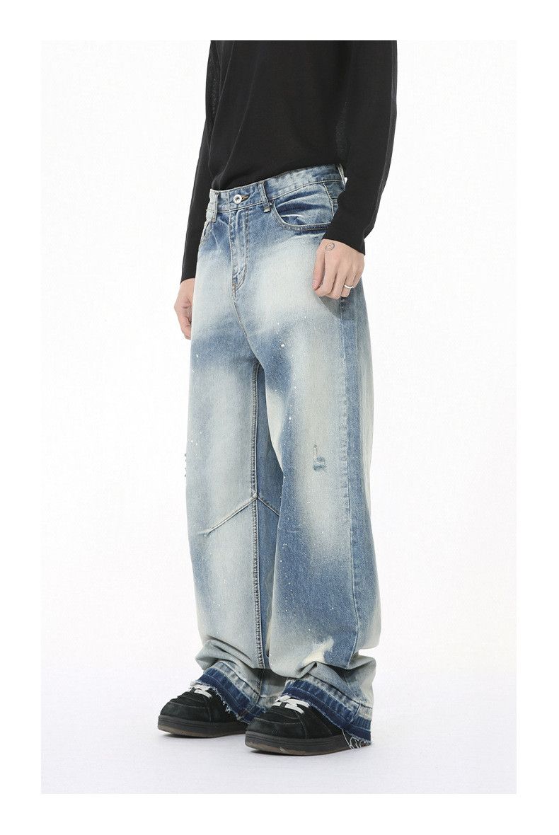 Japanese Brand High-street vibe splatter ink frayed distressed jeans Size US 32 / EU 48 - 3 Thumbnail