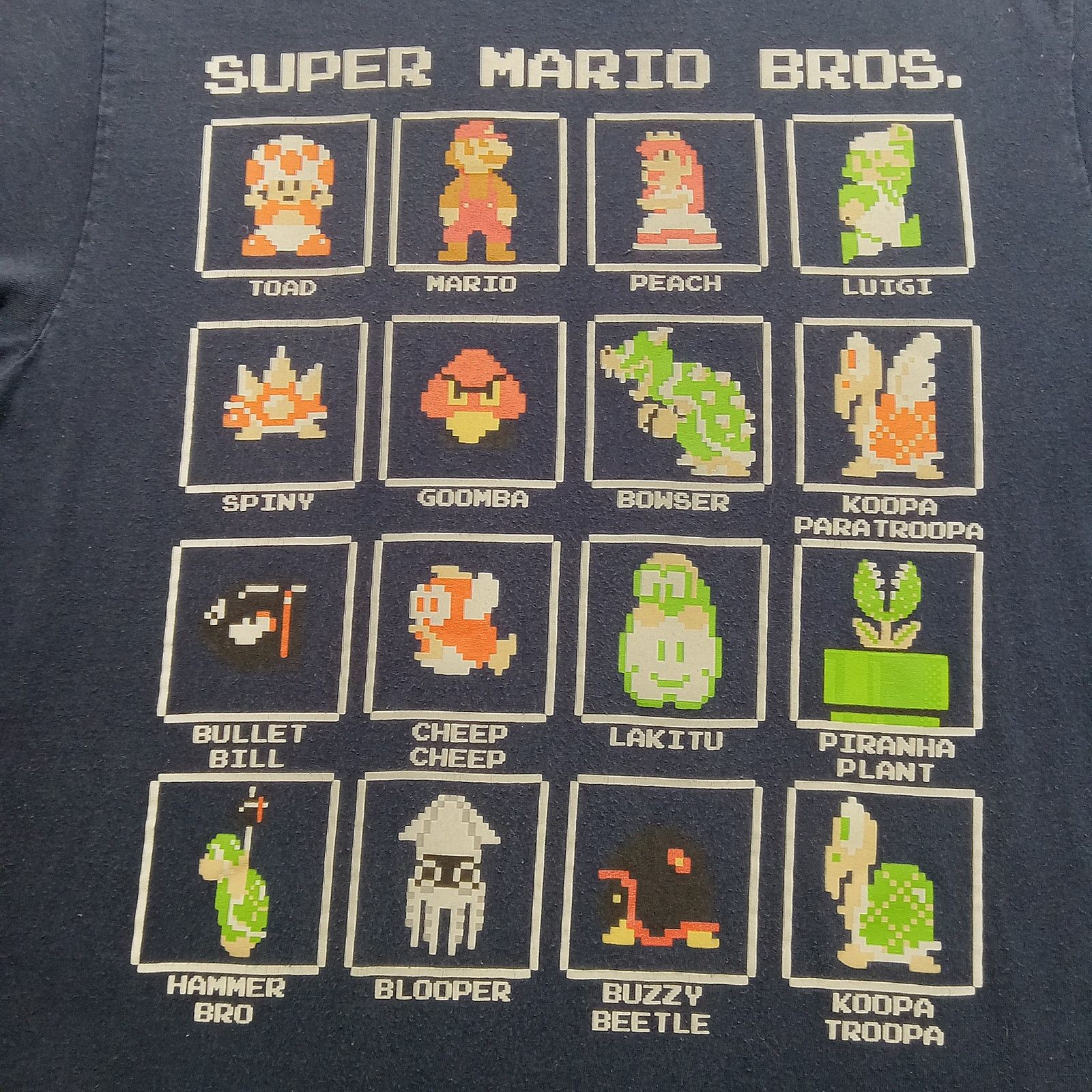 & Other Stories Super Mario Bros T-Shirt M Men's Blue Short Sleeve Cotton Size US M / EU 48-50 / 2 - 3 Thumbnail