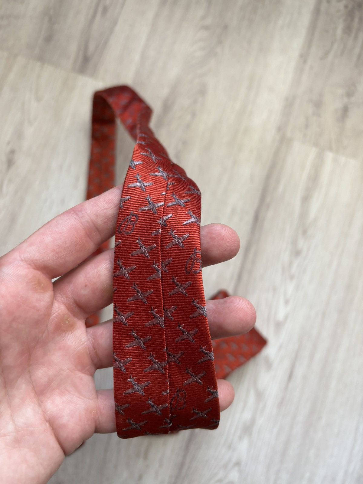 Breitling Breitling Tie Iconic Script "B Airplane" Logo Authentic Size ONE SIZE - 14 Thumbnail