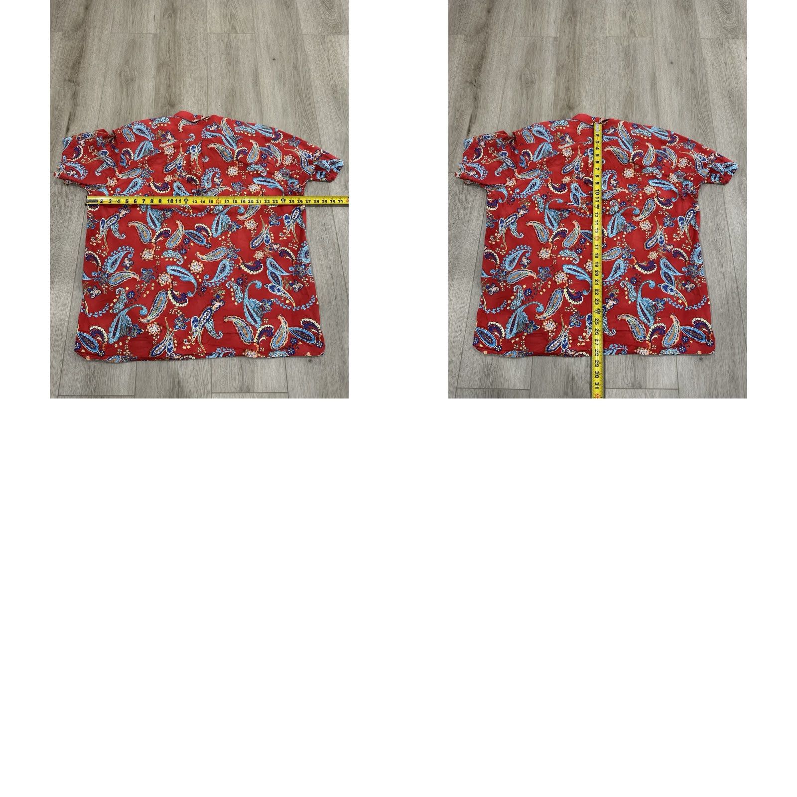 Ralph Lauren VINTAGE Ralph Lauren Short Sleeve Button Shirt Mens 2XL Paisley AOP Red Rare Shirt Size US XXL / EU 58 / 5 - 8 Thumbnail