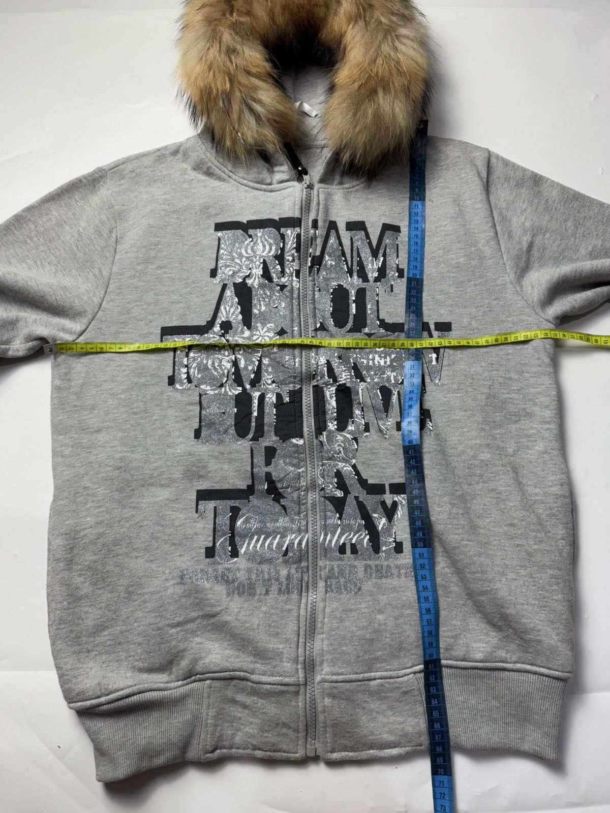 If Six Was Nine × Japanese Brand × Le Grande Bleu (L.G.B.) Fur Hoodie Poem Duralumin Japanese Styled Size US L / EU 52-54 / 3 - 7 Thumbnail
