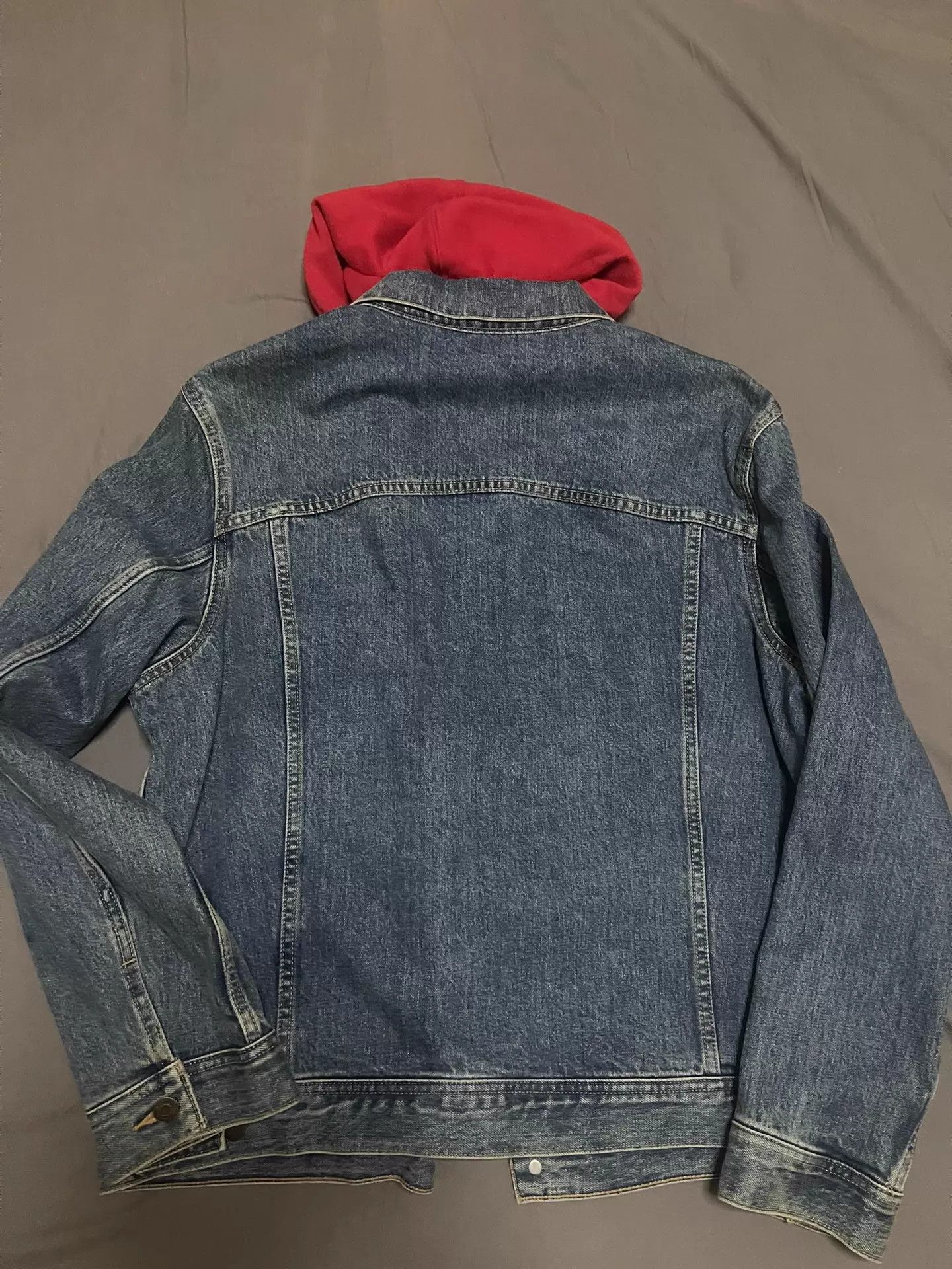 Supreme Supreme x Levi's Red Hood Hooded Denim Jacket XL New Size US XL / EU 56 / 4 - 2 Thumbnail