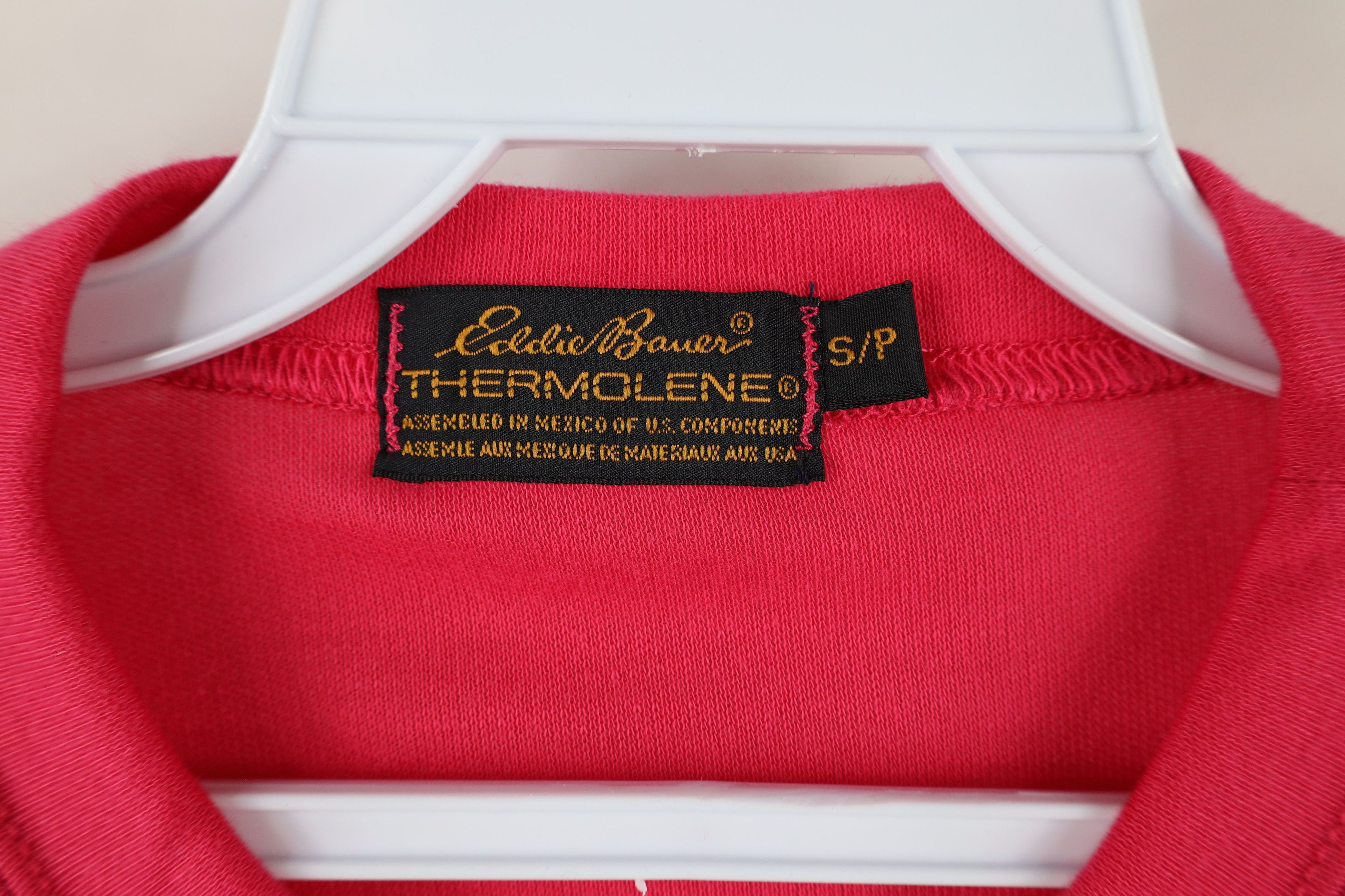 Eddie Bauer × Vintage Vtg 90s Eddie Bauer Thermolene Thermal Long Sleeve T-Shirt Size S / US 4 / IT 40 - 4 Thumbnail