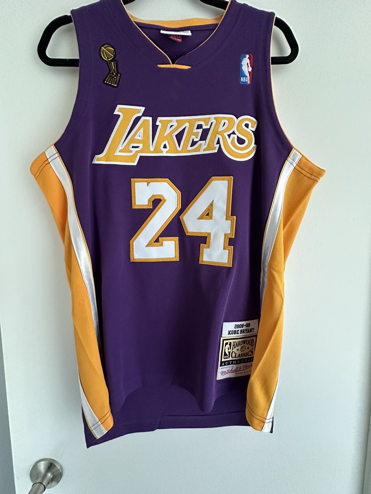 NBA Kobe Bryant Los Angeles LAKERS fashion 08-09 Jersey LARGE