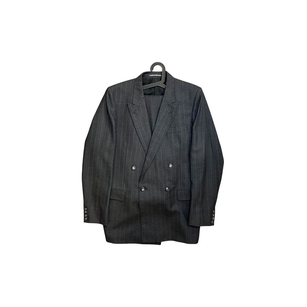 Christian Dior Monsieur Vintage Grey Christian Dior Monsieur Pinstripe suit, 70s/80s Size 40R - 1 Thumbnail